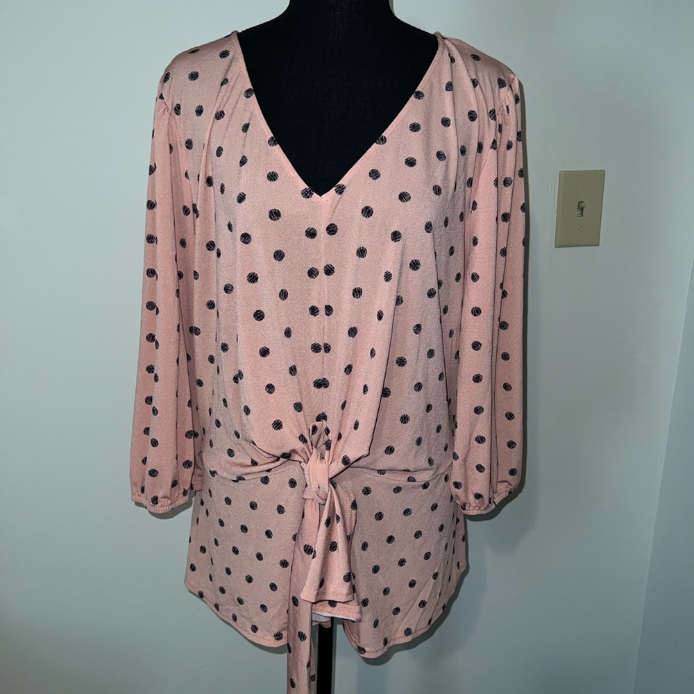 Flower & Feather long sleeve Blouse